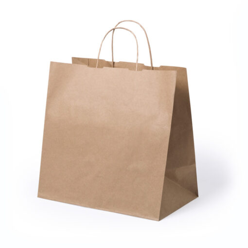 bolsa5482 bolsa papel kraft 30+18x29cm.