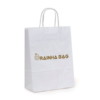 bolsa5485bl bolsa papel blanca 32+12x40 cm. impresa